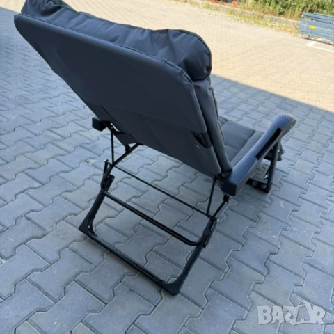 Сгъваем къмпинг стол - шезлонг - ТЪМНОСИВО, снимка 3 - Други - 51129215