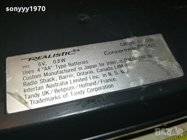 realistic concertmate-350 внос германия 0108211324, снимка 11 - Синтезатори - 33685045