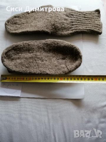 Вълнени чорапи, ръчно плетиво, 100 % вълна, снимка 14 - Други - 43871036