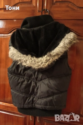 SISTER'S POINT Оригинал Нова Дамска Зимна Грейка с Качулка с Пух XS , снимка 7 - Якета - 53435015