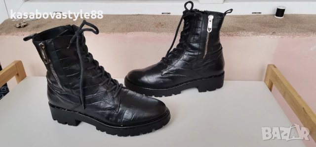 Боти Mark Cain 37 н. Естествена кожа , снимка 2 - Дамски боти - 51941158