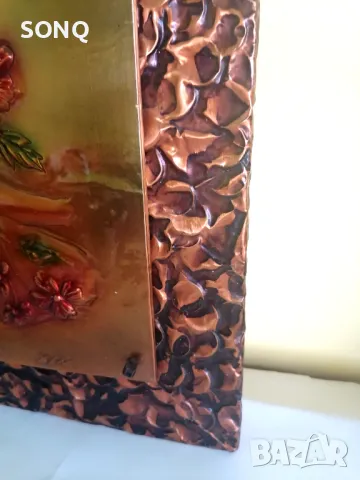 Невероятно Красиво Старо Медно Пано, снимка 4 - Пана - 47455909