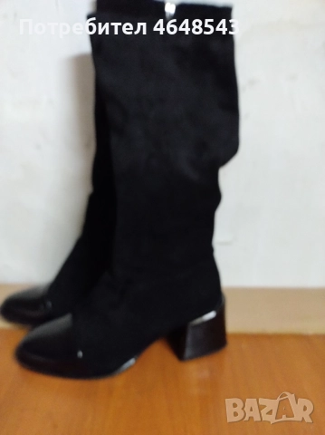Черни дамски ботуши