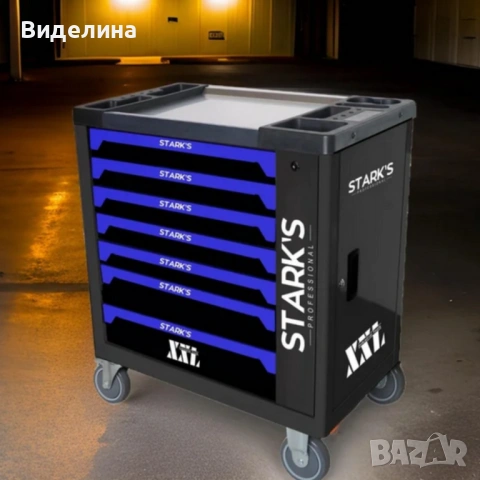 Професионална количка с инструменти 258 части – пълен набор за автосервизи и майстори, снимка 4 - Куфари с инструменти - 53348586