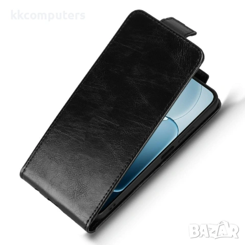 Вертикален Кожен Калъф за Oppo A6x 5G / A6x 4G - Флип, Магнитен, Стойка, Слот за Карта, Вкл. Протект, снимка 7 - Калъфи, кейсове - 53564257