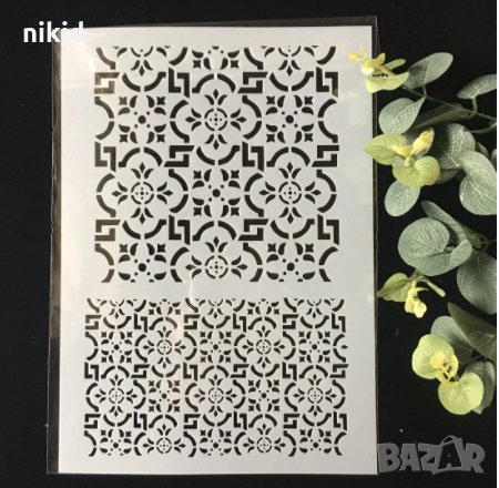 ситна едра мрежа шаблон стенсил спрей за торта Scrapbooking