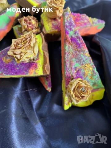 натурален сапун дамски ”Златен пир, снимка 2 - Козметика за тяло - 51063616