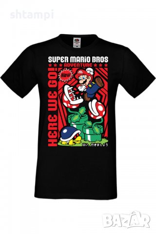 Мъжка тениска Super Mario Bros,Анимация,игра,Празник,Повод,, снимка 10 - Тениски - 37935829