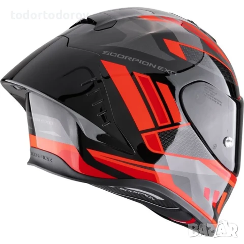 Мото каска Scorpion Exo EXO-R1 Evo II Air VITAL Red-Black-Red, снимка 2 - Аксесоари и консумативи - 51160464