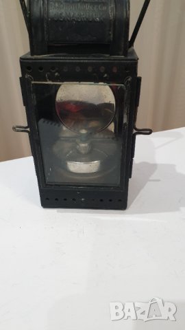 Античен немски Железопътен фенер Osnabruck, снимка 6 - Антикварни и старинни предмети - 42978070