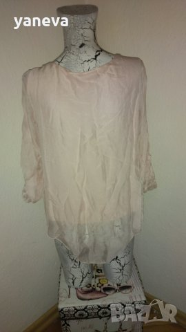🌸🌷🍃🍀 JDC розова блузка с пайети✨, снимка 2 - Блузи с дълъг ръкав и пуловери - 27047212