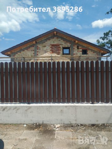 Метални профили (летви) за ограда, Цвят КАФЯВ, 1м, снимка 8 - Огради и мрежи - 40039020