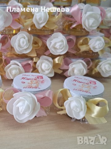 Подаръци за гости, бурканчета с мед!, снимка 3 - Декорация - 40650404