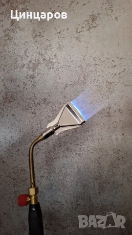 Горелка с човки 3бр, регулатор флакон газ, флакон мап газ 385гр.,накрайник широк пламък., снимка 2 - Други машини и части - 49342418