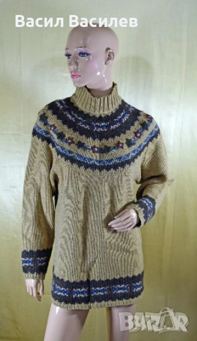 Дамски вълнен пуловер, снимка 3 - Блузи с дълъг ръкав и пуловери - 51932572