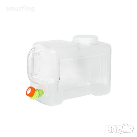 22L Прозрачна туба за вода с кранче за къмпинг каравана кемпер ремарке, снимка 1