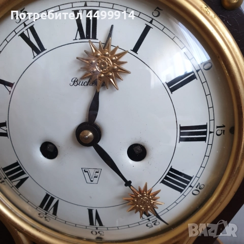 ВИНТИДЖ КАМИНЕН ЧАСОВНИК BUCHERER, снимка 9 - Антикварни и старинни предмети - 51732211