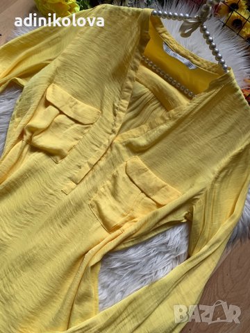 Жълта риза Зара, снимка 2 - Ризи - 43034655