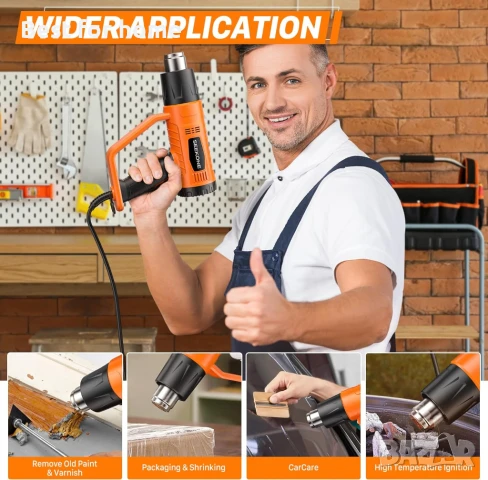 Комплект за горещ въздух с мощност 1800 W, снимка 4 - Други инструменти - 50648298