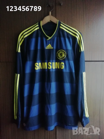 Chelsea Drogba Adidas оригинална тениска фланелка екип Челси Дрогба 2009/2010 , снимка 2 - Тениски - 53369335