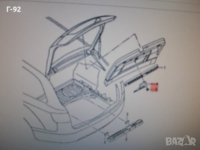 4F98677996PS**NEU**VW**PASSAT 6**ДЪРЖАЧ ЗА 5-ТА ВРАТА**, снимка 5 - Части - 36690934
