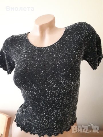 Дамска блуза със сребристо ламе , снимка 1