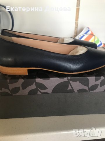 Тъмносини обувки от естествена кожа, снимка 2 - Дамски ежедневни обувки - 33478758