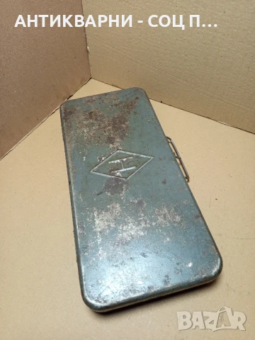 Соц Стара Метална Кутия Куфар Куфарче За Инструменти., снимка 2 - Антикварни и старинни предмети - 50800701