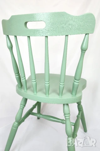 Дървен трапезен стол кантри, снимка 4 - Столове - 50841064