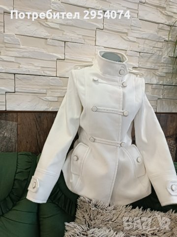 дамско палтенце в бяло Л/хл-35лв, снимка 1
