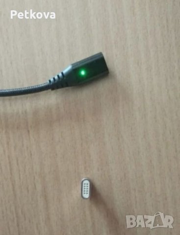 Кабел с магнитен накрайник, за зареждане, micro usb, iPhone, магнитен кабел , снимка 7 - USB кабели - 26625737