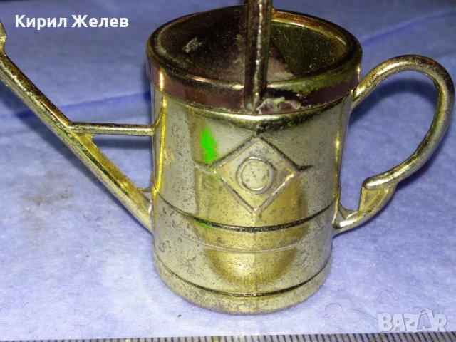 СТАРА МЕТАЛНА ФИГУРАЛНА МИНИАТЮРА на ГРАДИНСКА ЛЕЙКА За КОЛЕКЦИЯ ДЕКОРАЦИЯ 39881, снимка 7 - Колекции - 43598193