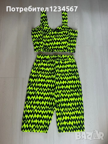 НОВ дамски неонов комплект, снимка 1