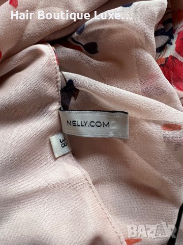 Рокля с един ръкав десен на цветя и панделка 🎀, снимка 9 - Рокли - 43839264