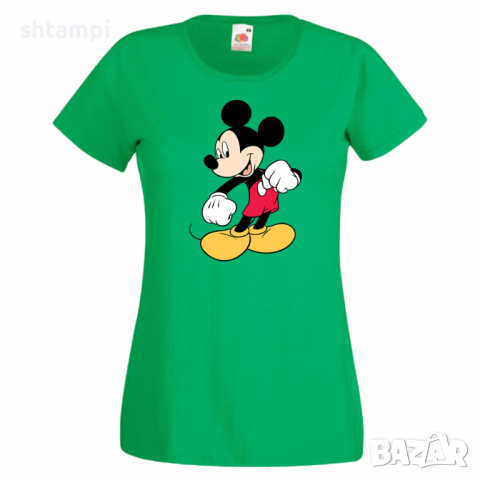 Дамска тениска Mickey Mouse 4 Мини Маус,Микки Маус.Подарък,Изненада,, снимка 3 - Тениски - 36526433