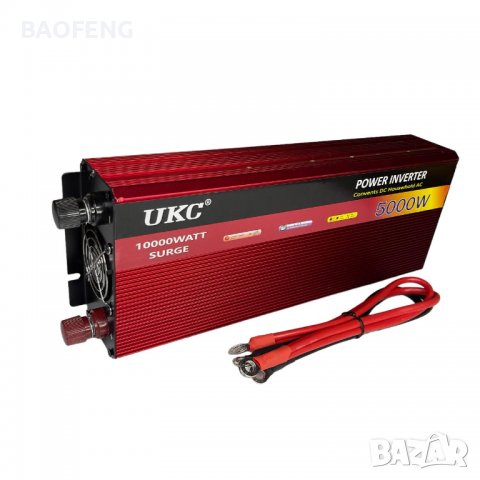 UKC Нов 5000W Инвертор на напрежение от 12V на 220V  вносител, снимка 10 - Аксесоари и консумативи - 39510323