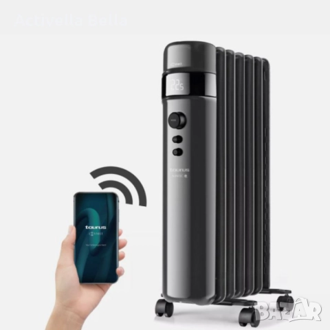 Смарт маслен радиатор Taurus Agadir Connect Malbork 2000W – Управление чрез мобилно приложение, снимка 4 - Радиатори - 52576396