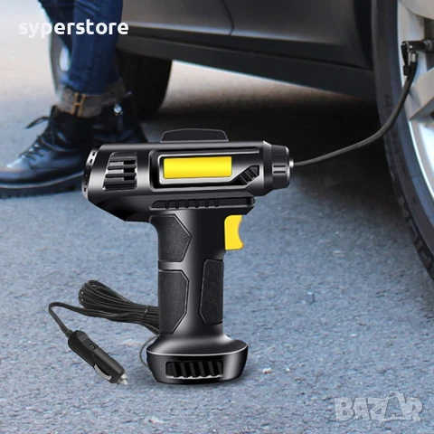 Въздушен компресор за помпане на гуми Digital One SP01121, 12V, за кола, велосипед, мотор, топки и д, снимка 9 - Аксесоари и консумативи - 51061290