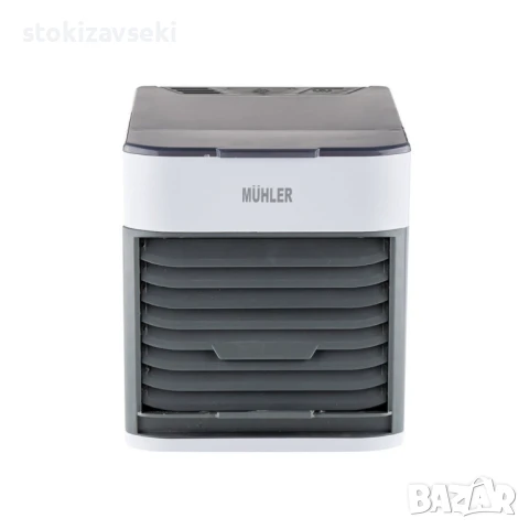 Компактен настолен охладител MUHLER MC-585 с овлажнител, LED светлина и USB захранване, снимка 1