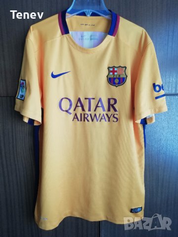 Barcelona Nike оригинална рядка фланелка тениска L Барселона 2015/2016 