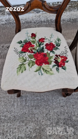 Ретро столове 2бр.№066, снимка 9 - Столове - 52801543