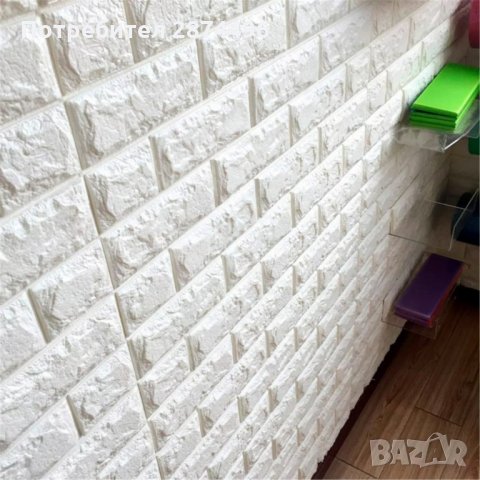 2990 Самозалепващ 3D тапет тухли за стена, снимка 3 - Други стоки за дома - 35356718