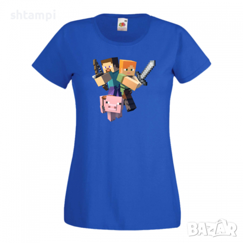 Дамска тениска майнкрафт Minecraft 2 Minecraft,Игра,Забавление,подарък,Изненада,Рожден Ден., снимка 6 - Тениски - 36520772