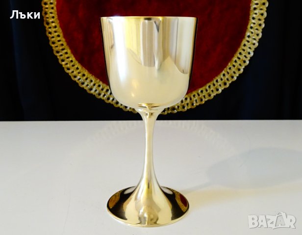 Бронзов бокал за вино 14 см. 