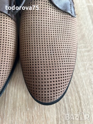 Нови обувки от естествена кожа(набук),40 номер, снимка 8 - Ежедневни обувки - 40656134