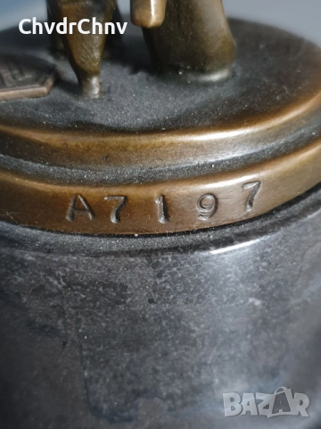 37см-4кг Collinet статуетка/еротика/френска бронзова скулптура/фигура на жена-танцьорка, снимка 8 - Статуетки - 52906084