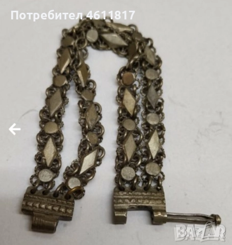 Възрожденска сребърна гривна, снимка 6 - Гривни - 52176061