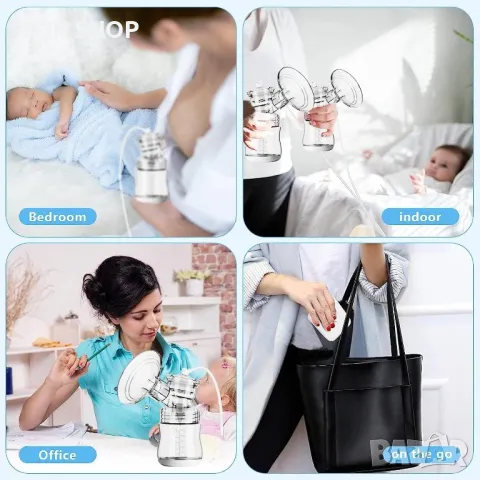 Електрическа помпа за кърма Lulia,  с 3 режима, 4 нива на засмуква, снимка 3 - Аксесоари за кърмачки - 48780202