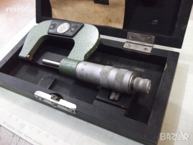Микрометър "25 - 50 мм" германски DDR работещ, снимка 6 - Други инструменти - 43300657