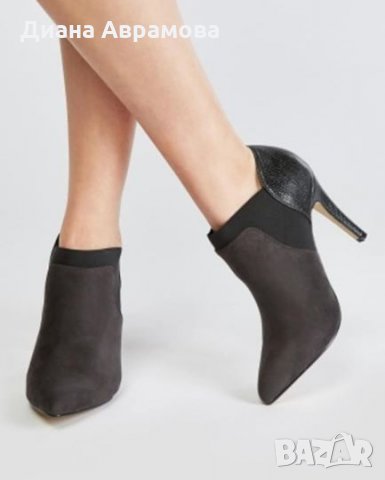 Нови тъмносиви боти, снимка 4 - Дамски боти - 26667867